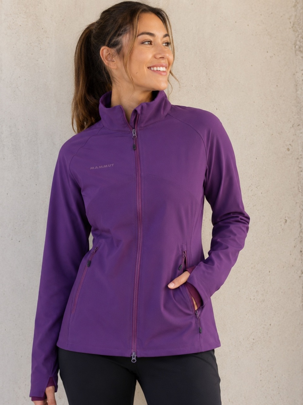 Mammut Macun SO Women’s Purple Stretch Softshell Jacket M